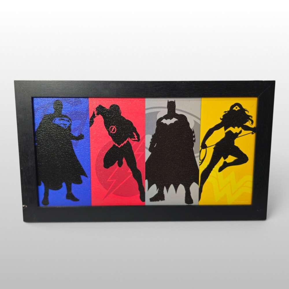 DC Justice League Wall Art OS Multicolor Good DC Comics Art Framed